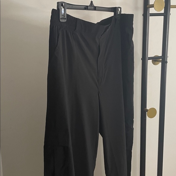 Aerie Offline Black Wide Leg Pants Sz L - Picture 3 of 4